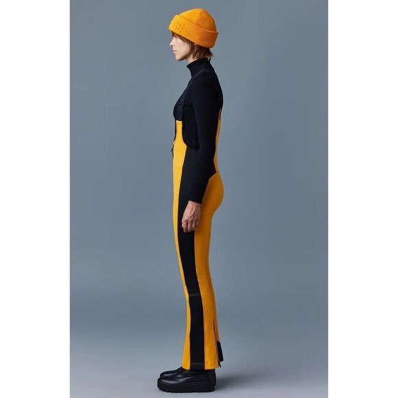GIA Agile 360 fitted ski pants with suspenders color-block Sunset Women’s L NEW - Picture 3 of 16